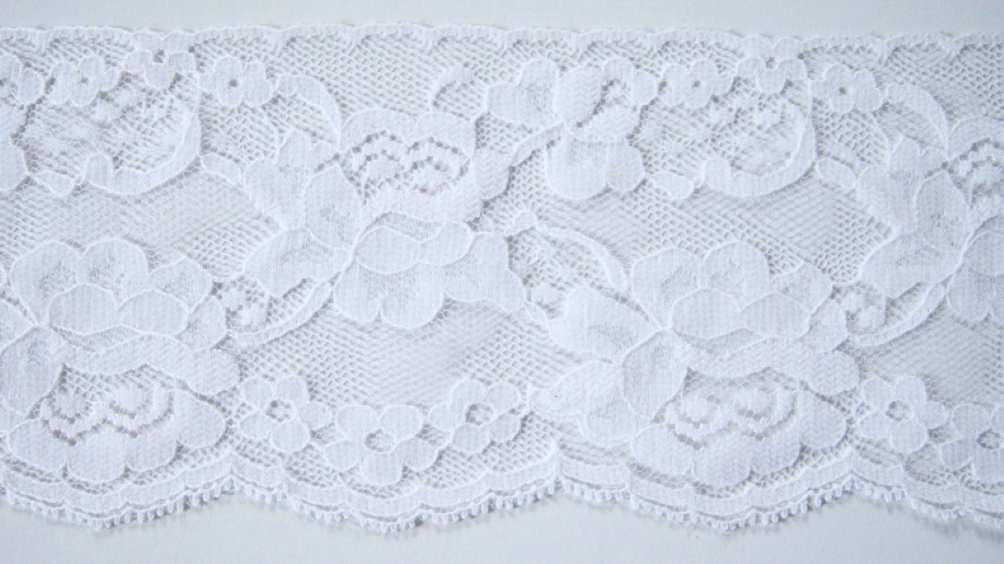 White 3 1/4" Nylon Lace