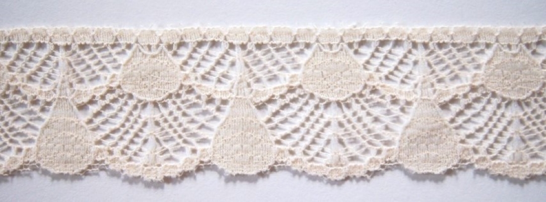 Ivory 1 1/4" Nylon Lace