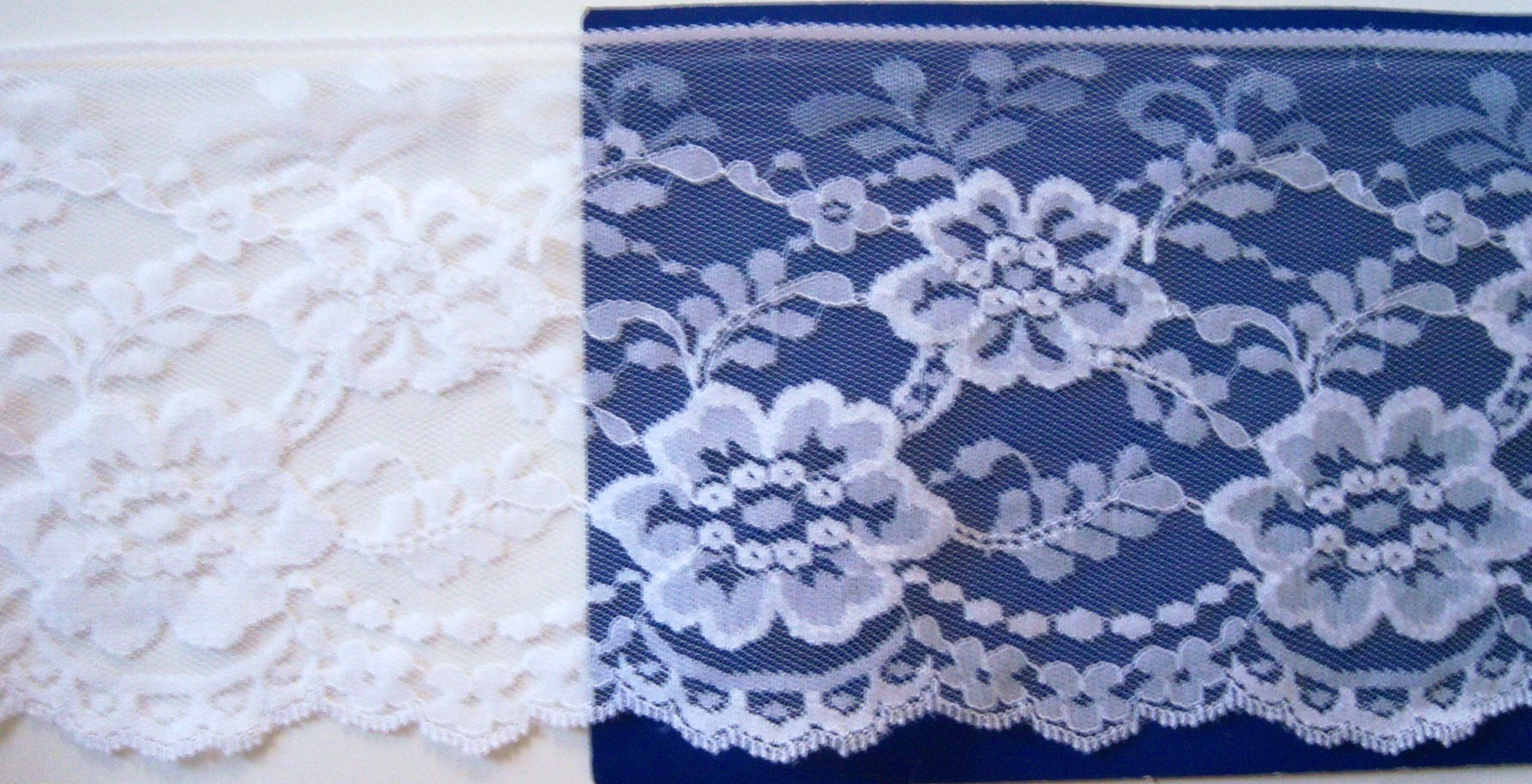 White 6" Nylon Lace