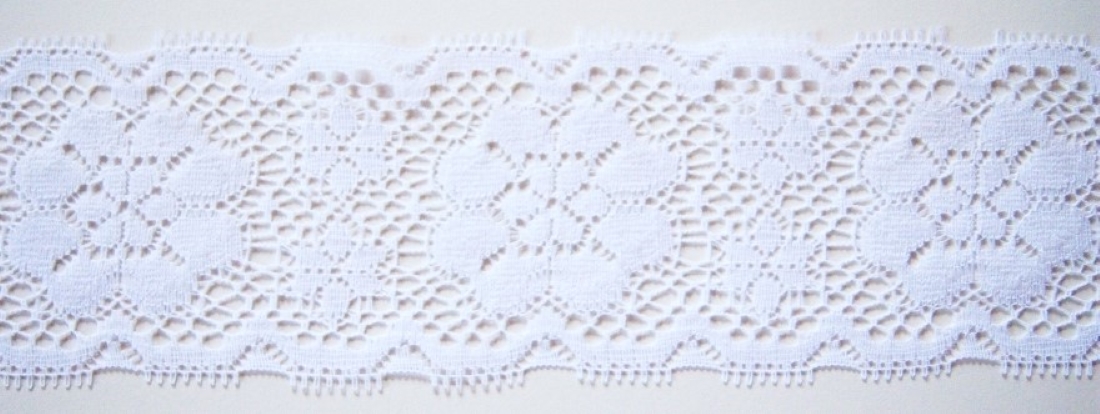 White 2 7/8" Nylon Lace