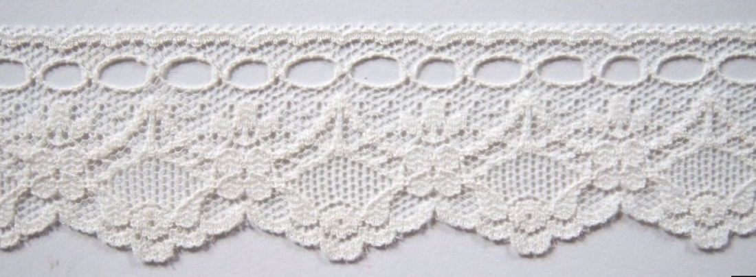 Eggshell 1 1/2" Nylon Lace