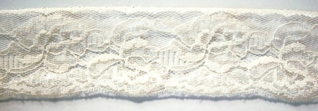 Light Ivory 2 1/4" Nylon Lace