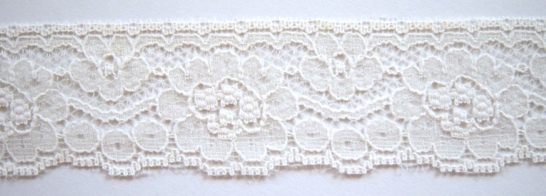 Light Ivory 1 1/4" Nylon Lace