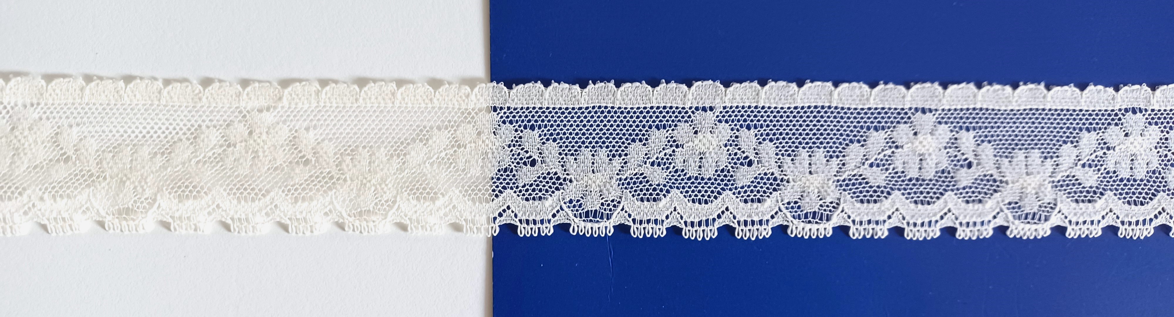 Ivory 1 3/8" Nylon Lace