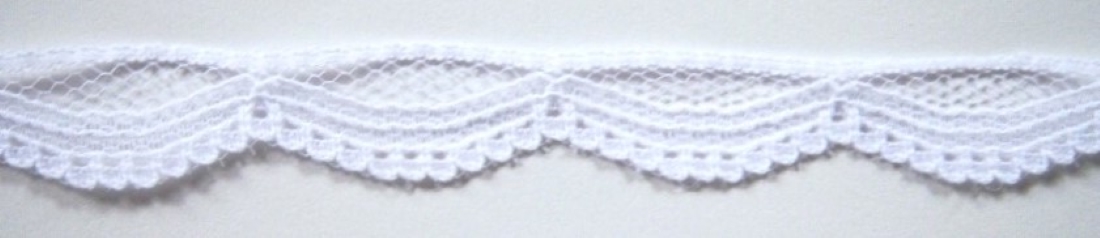 White 5/8" Nylon Lace