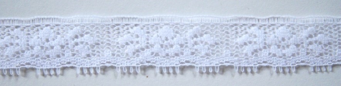 White 5/8" Nylon Lace