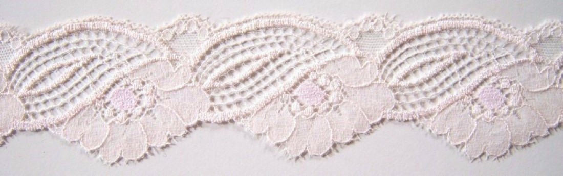 Pale Pink 1 7/8" Nylon Lace