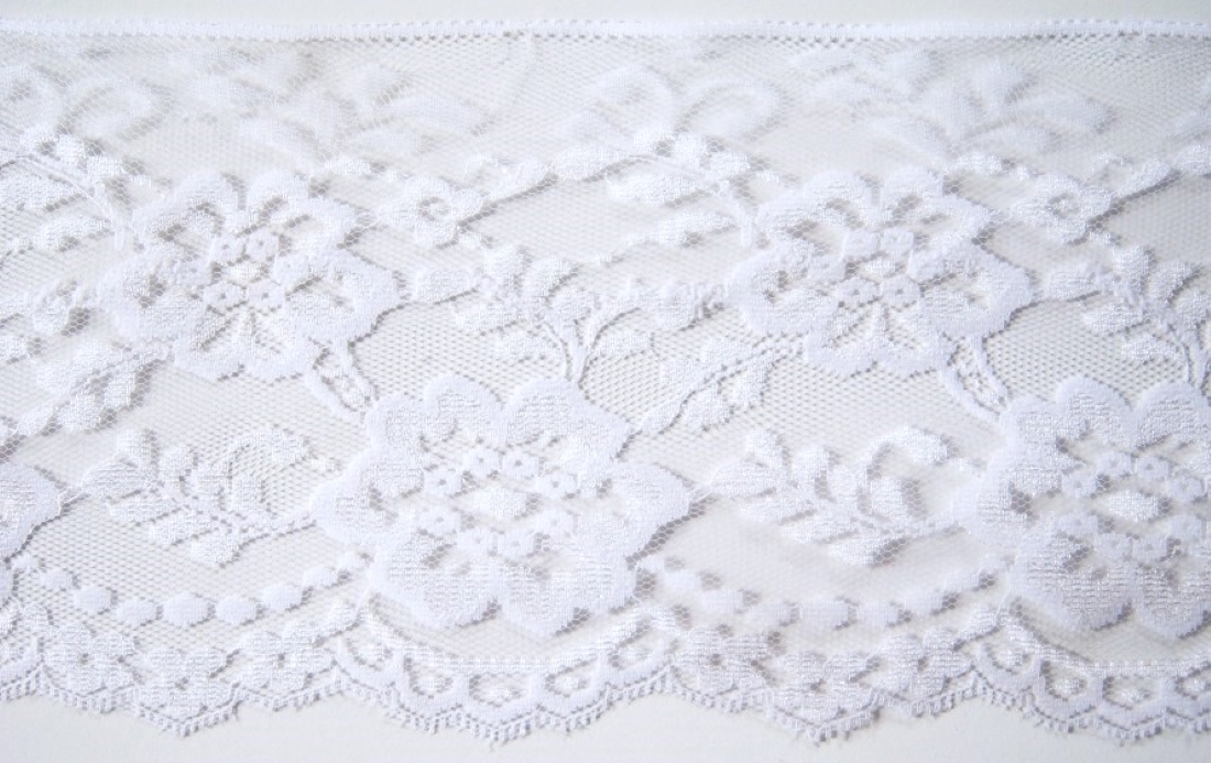 White 6" Nylon Lace