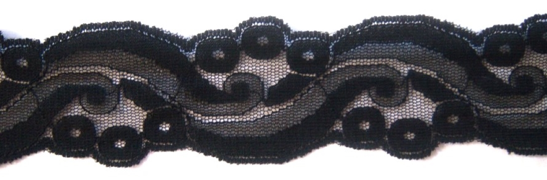 Black 1 3/4" Nylon Lace