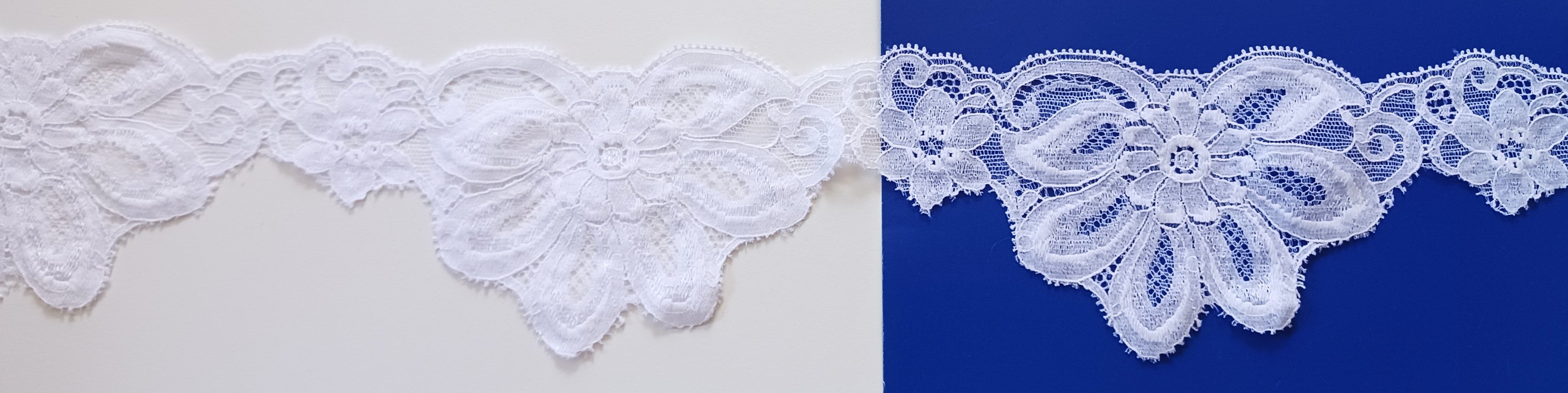 White 3 1/2" Nylon Lace