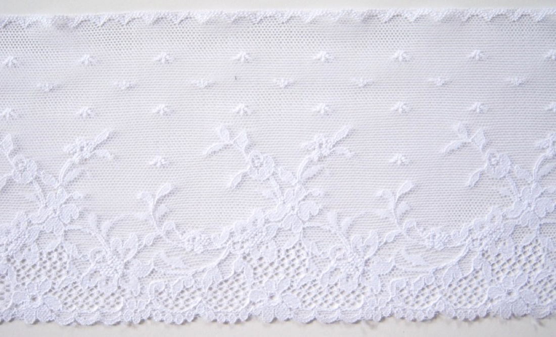 White 4 1/2" Nylon Lace