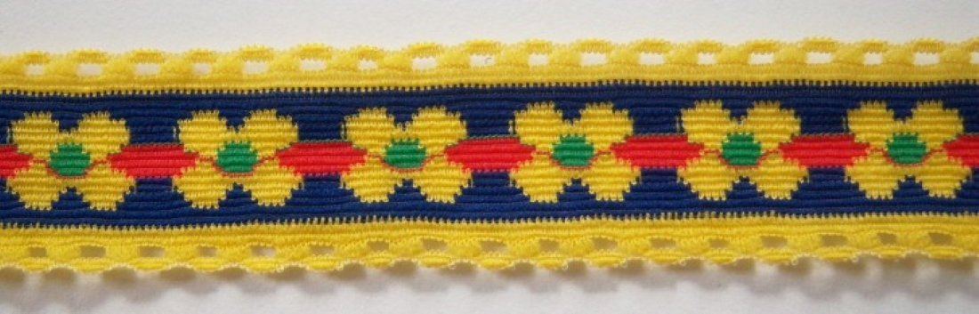 Lemon/Navy 1" Trim