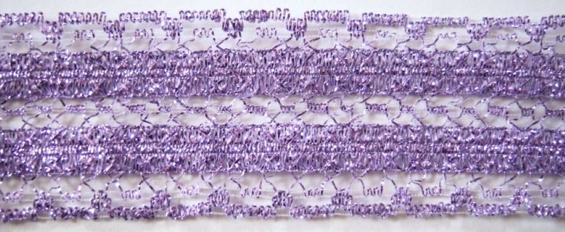 Orchid Metallic 1 5/8" Mesh Trim