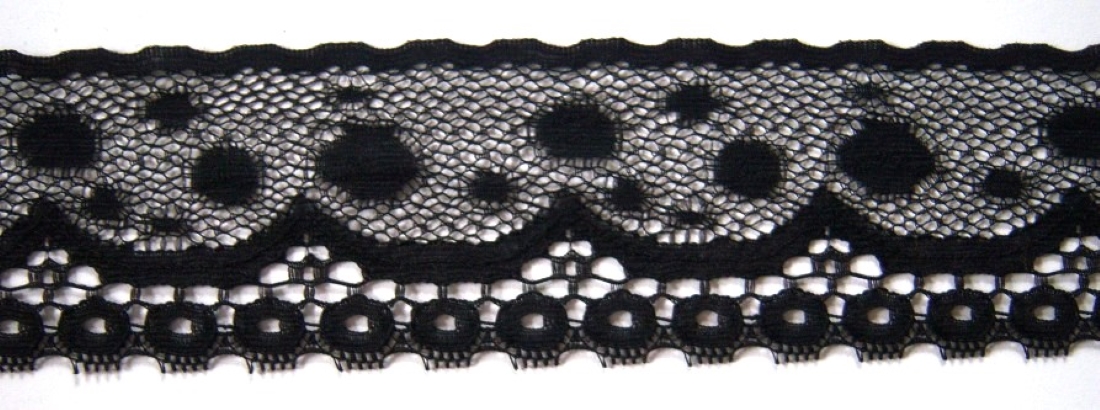 Black 2" Nylon Lace