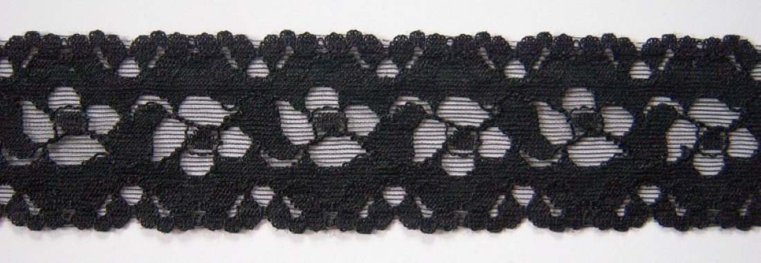 Black 1 1/2" Nylon Lace