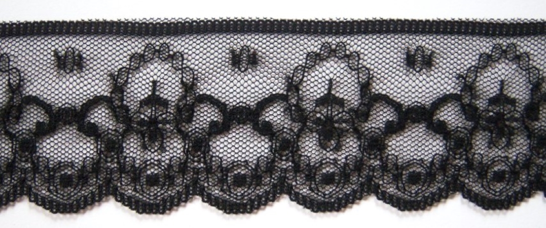 Black 1 3/4" Nylon Lace