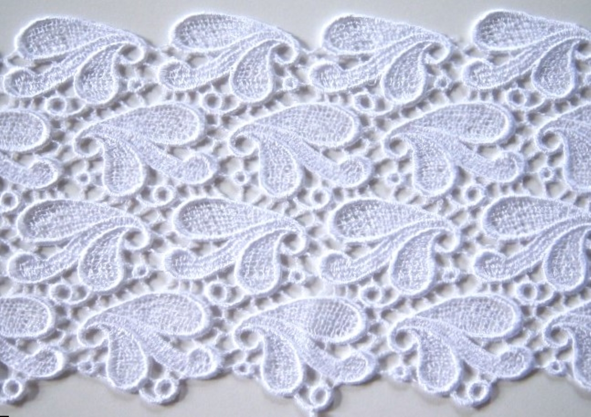 White 5 1/2" Venise Lace