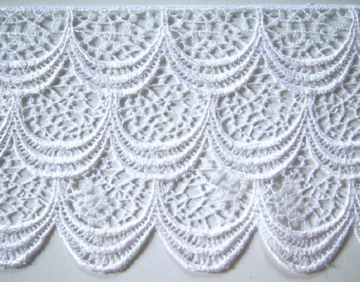 White 6" Venise Lace