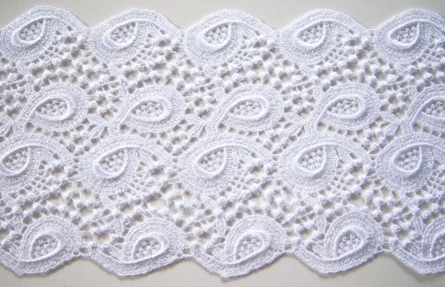 White 5 1/2" Venise Lace