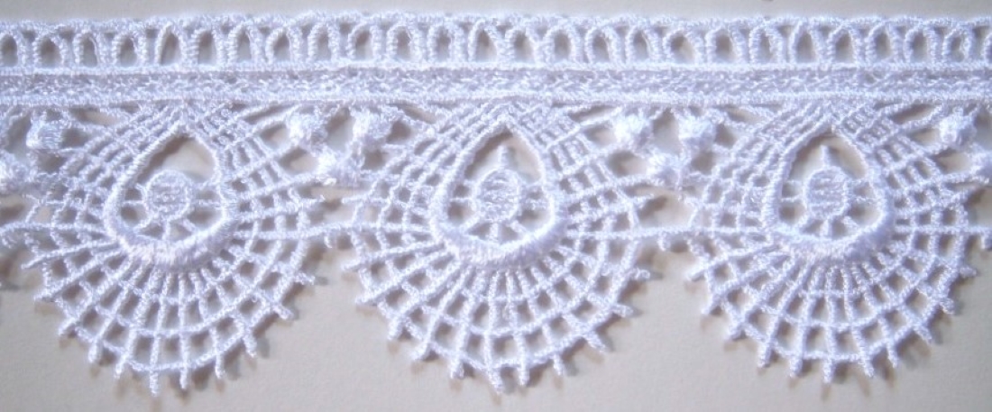 White 2 1/2" Venise Lace