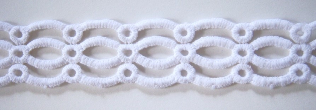 White 1 3/8" Venise Lace