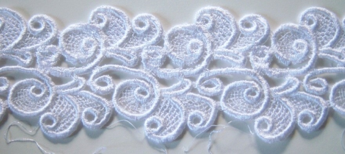 White Rayon 2 3/4" Venise Lace