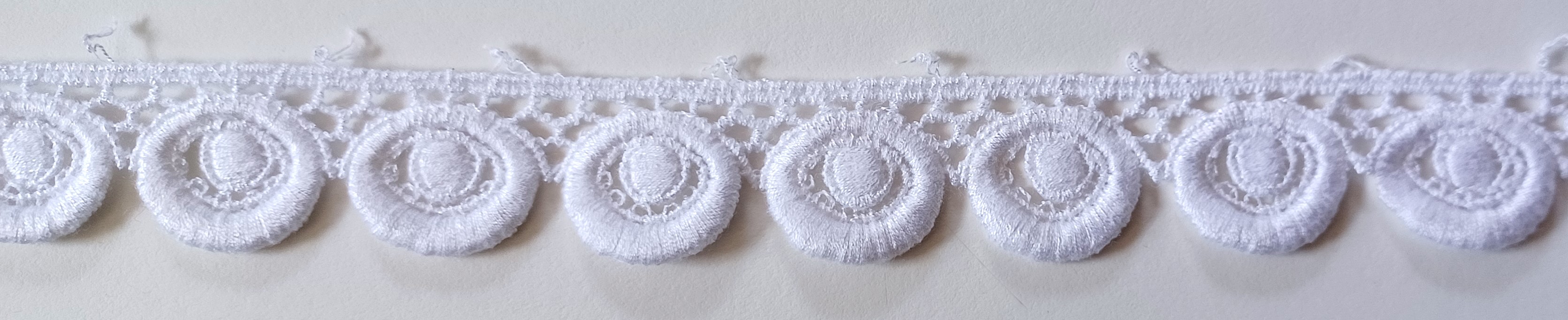 White 1" Venise Lace