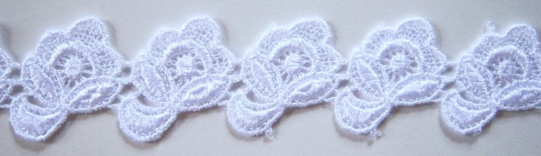 White 1 1/4" Venise Lace