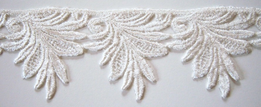 Natural White 2 1/4" Venise Lace