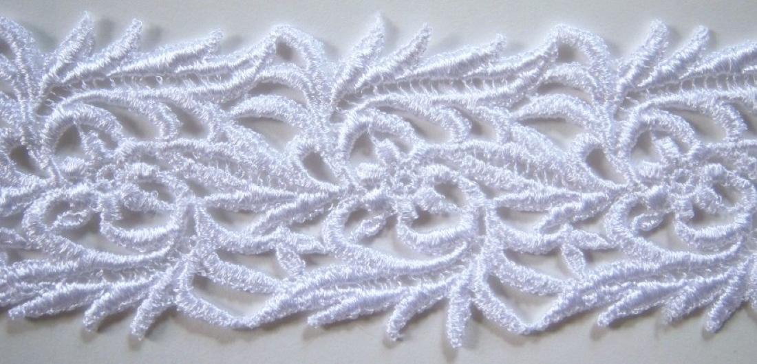 White 2 1/4" Venise Lace