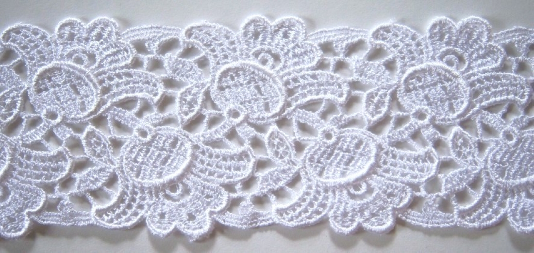 White 2 1/2" Venise Lace