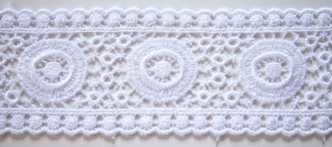 White 2 1/2" Venise Lace