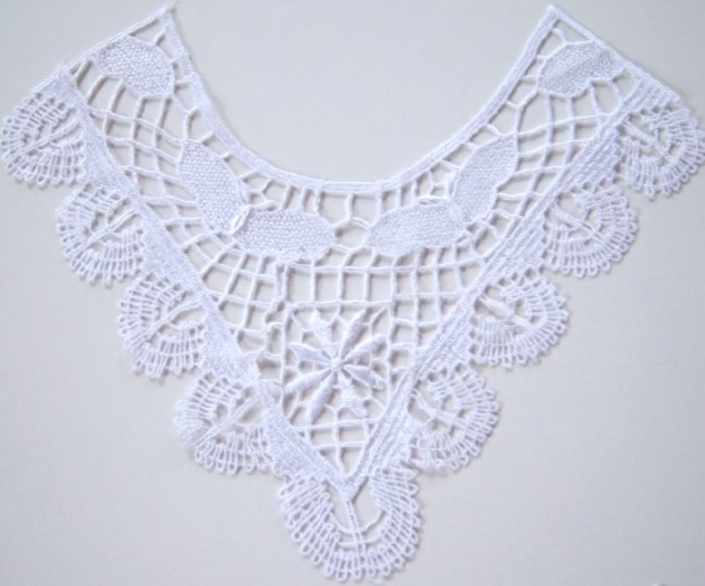 White Venise Lace Yoke