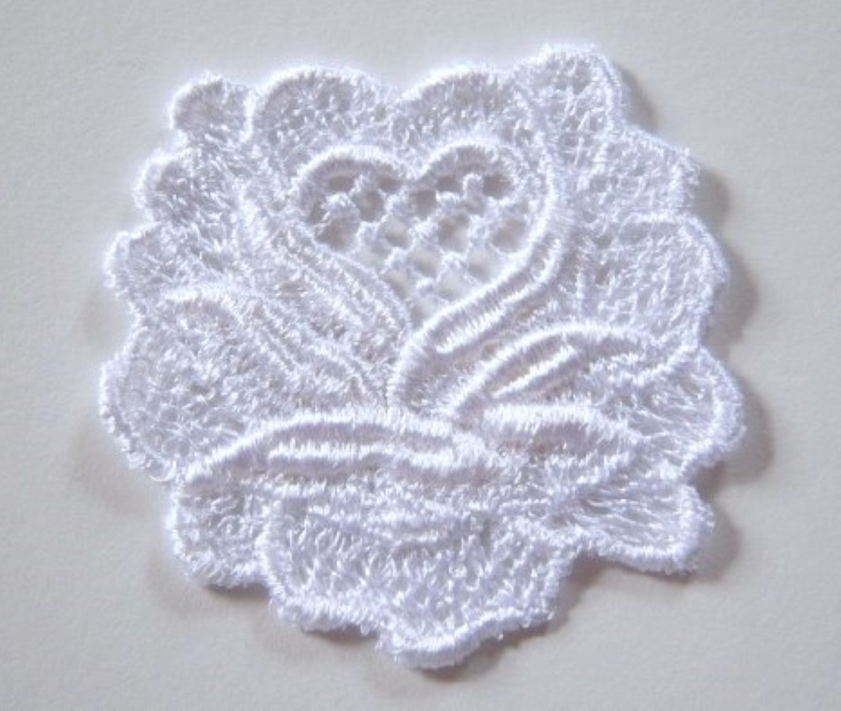 White Rose Venise Lace Applique