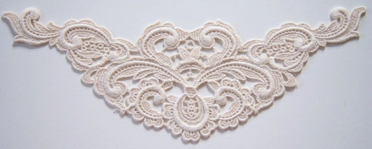 Natural Venise Lace 4" x 11" Yoke