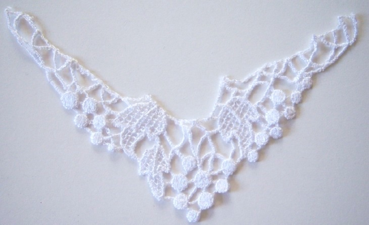 White Motif Venise Lace Applique