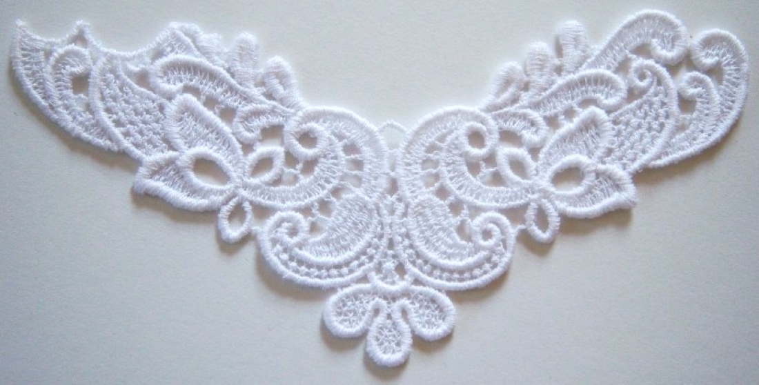 White Motif Venise Lace Applique