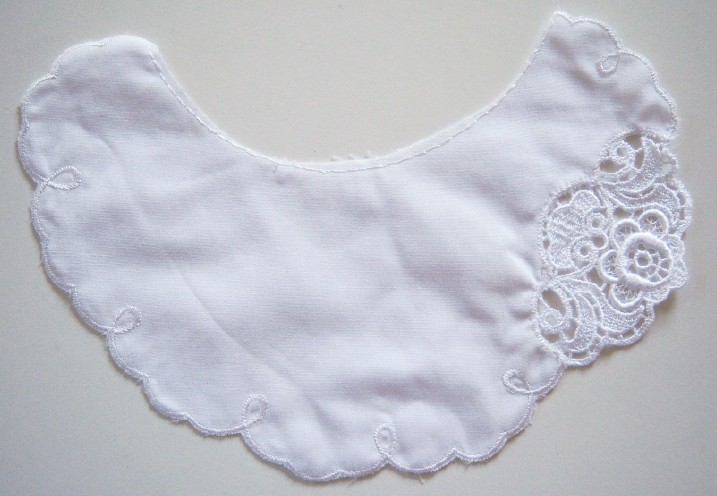 White Double Cotton Applique