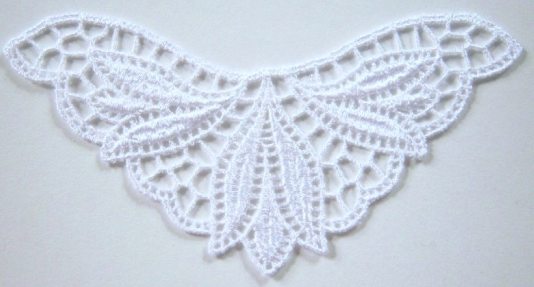 White Rayon Venise Lace Applique