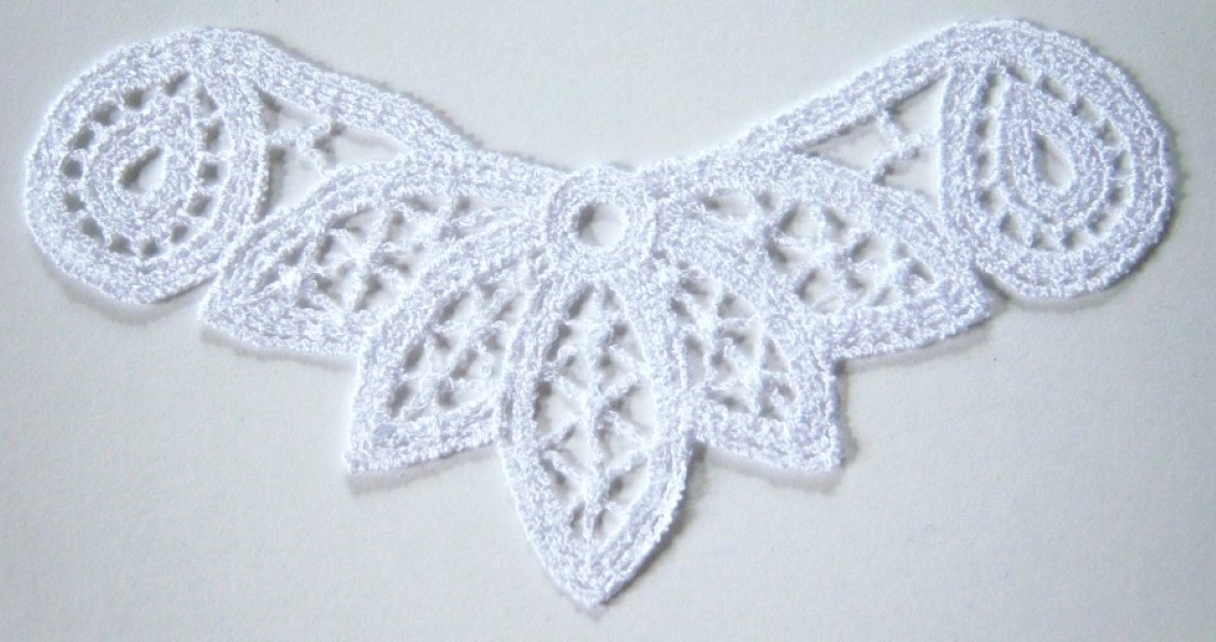 White Motif Venise Lace Applique