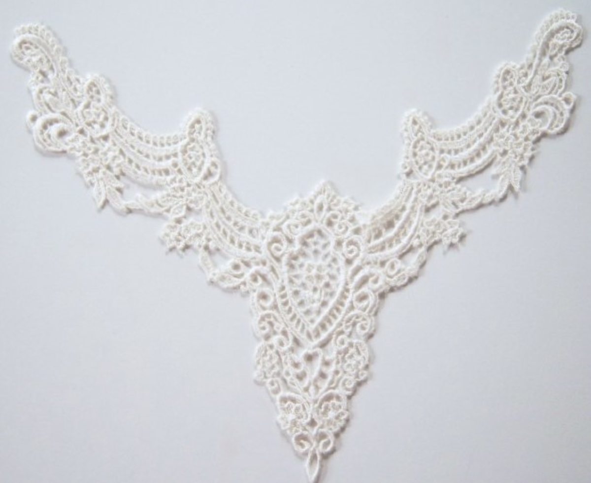 Light Ivory Venise Lace 9" x 12" Yoke