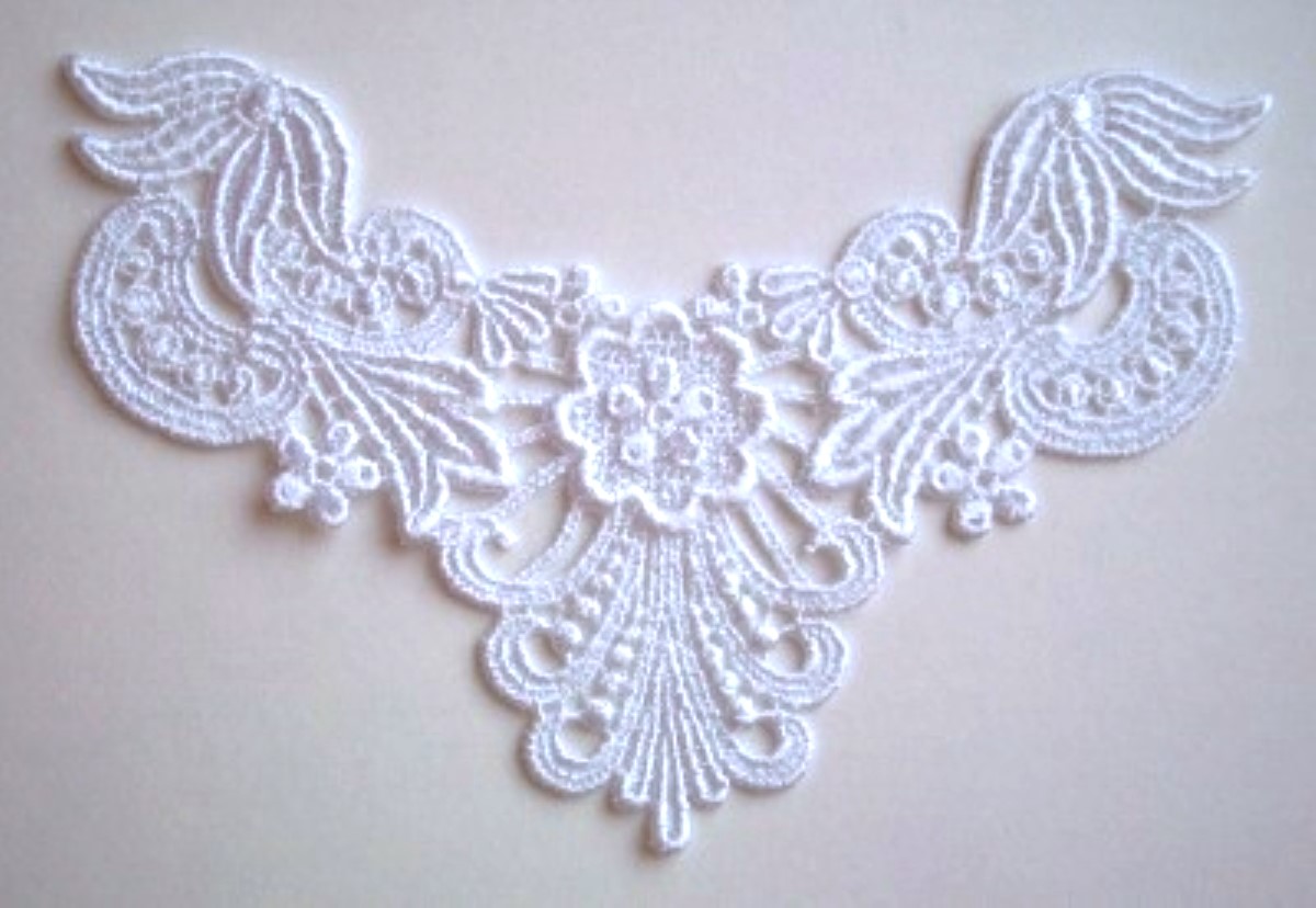 White Flower Venise Lace Applique