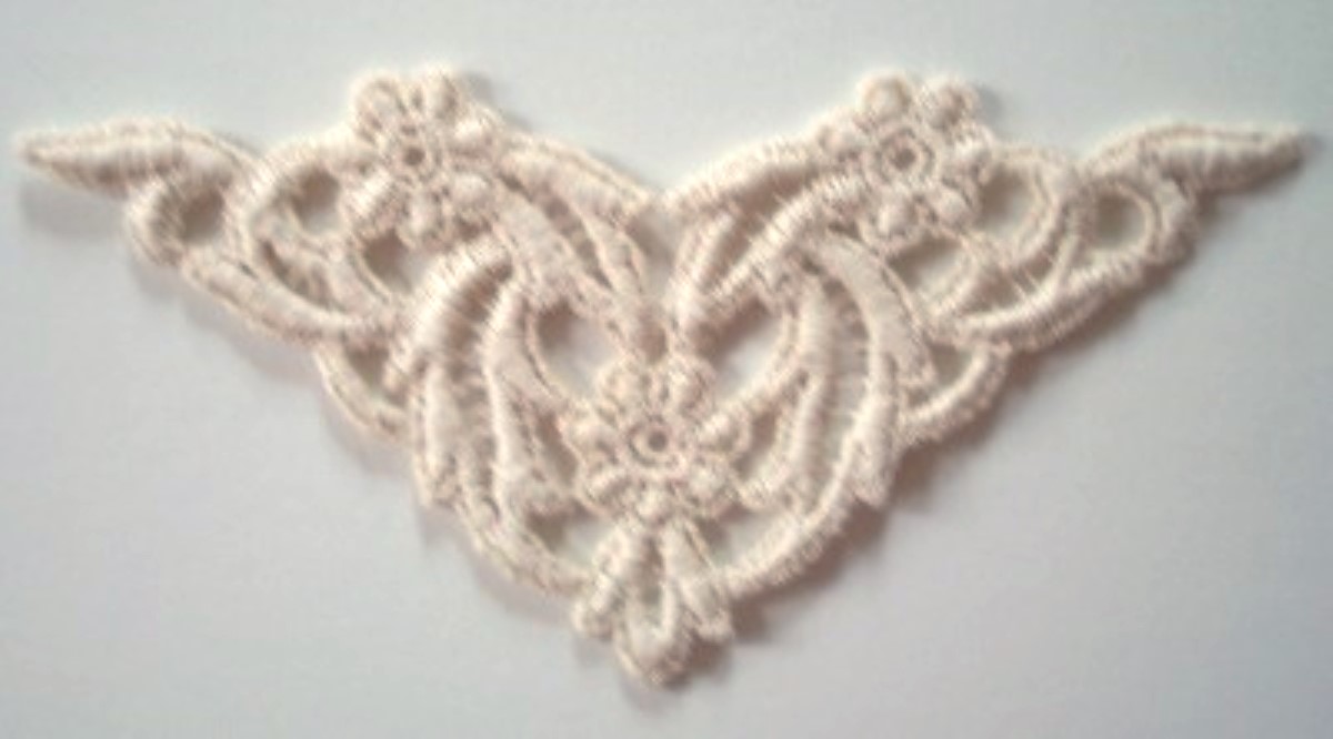 Beige Corner Venise Lace Applique