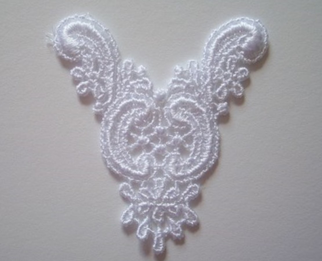 White Flower Venise Lace Applique