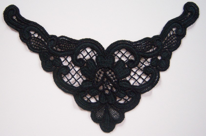 Black Venise Lace 7" x 9" Yoke