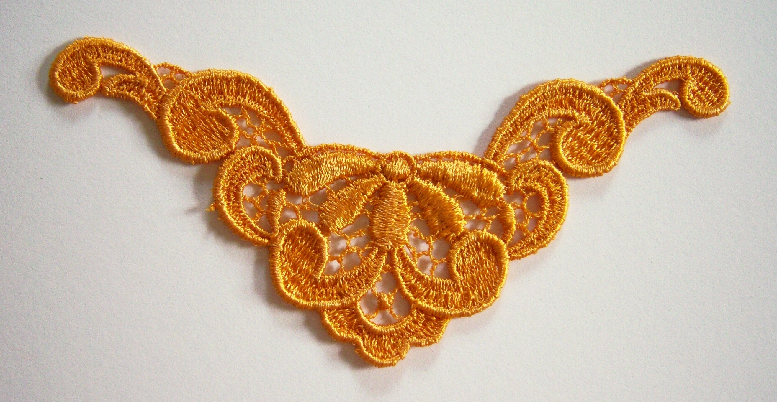 Gold Scroll Venise Lace Applique