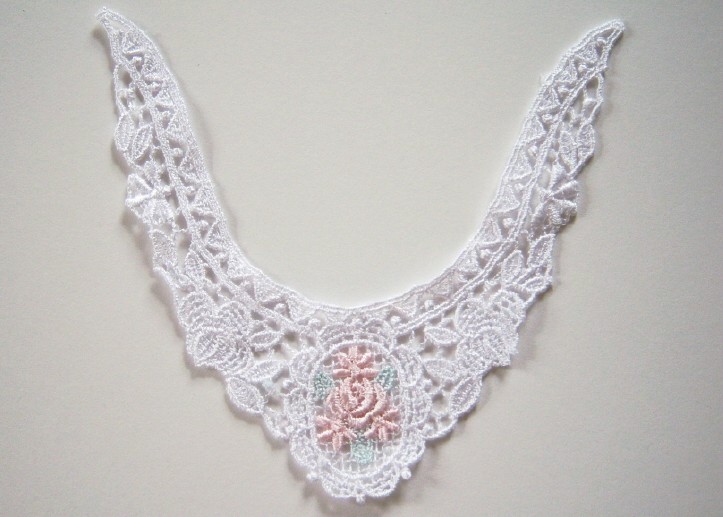 White/Pastel Venise Lace Applique