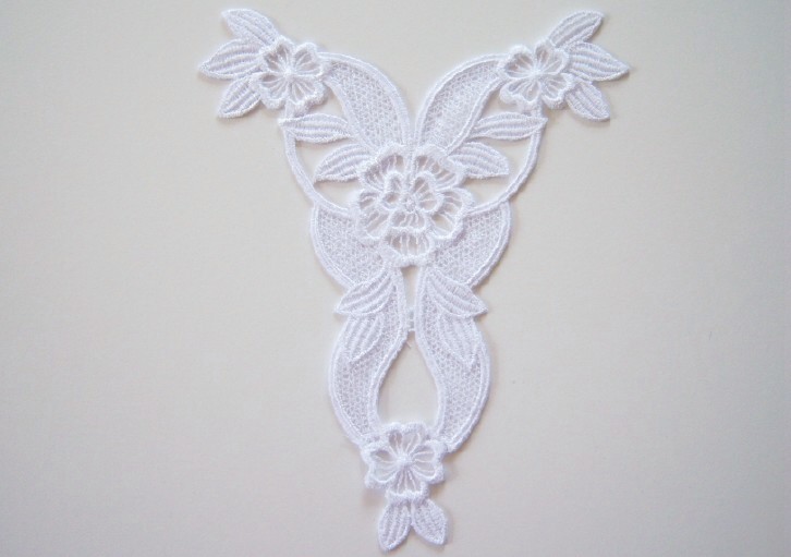 White Venise Lace 6" x 8" Yoke