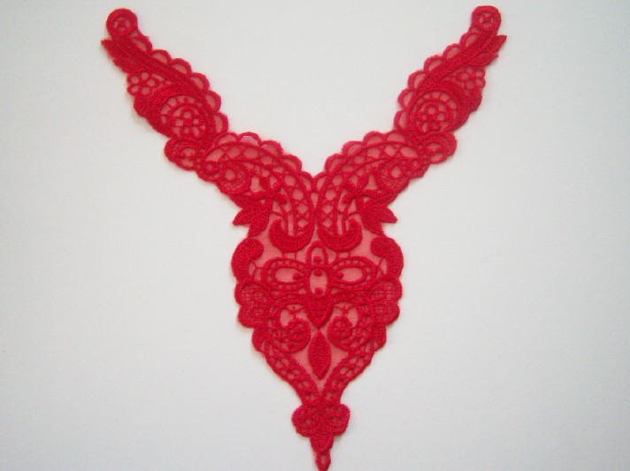 Scarlet 10" Embroidered Applique