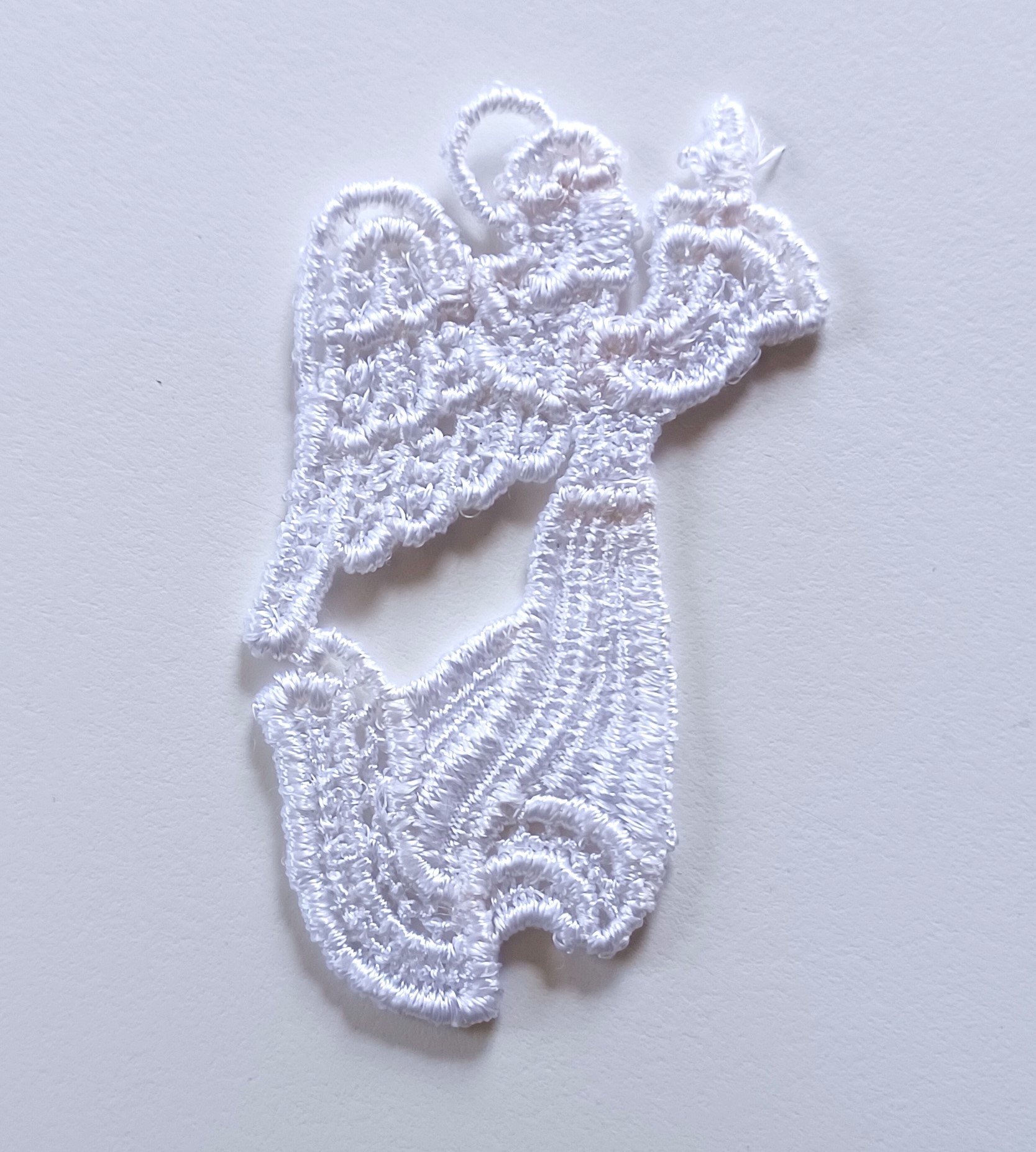 Praying Angel Venise Lace Applique